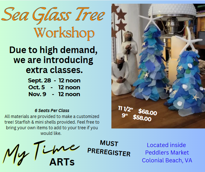 Sea Glass Tree Workshop - Sept 28 - 12 PM